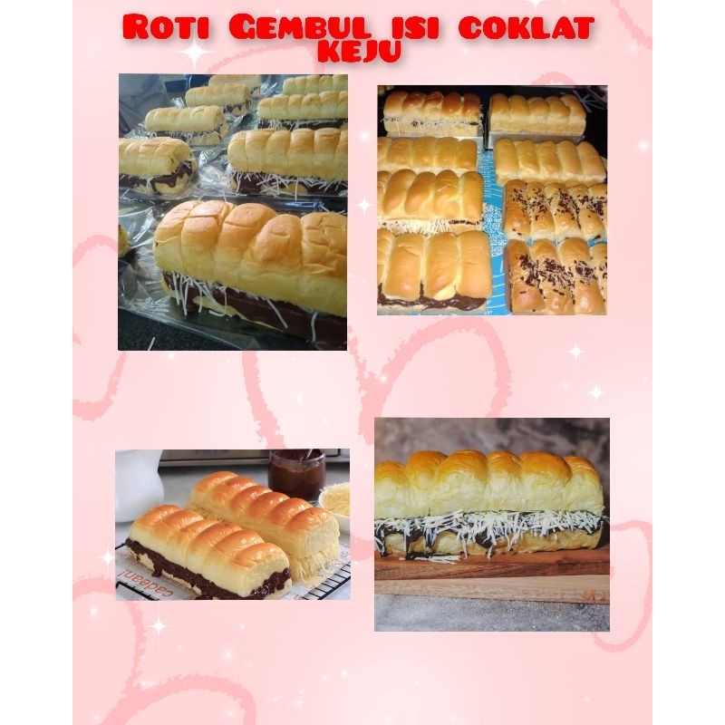 

Roti Gembul isi cokelat keju