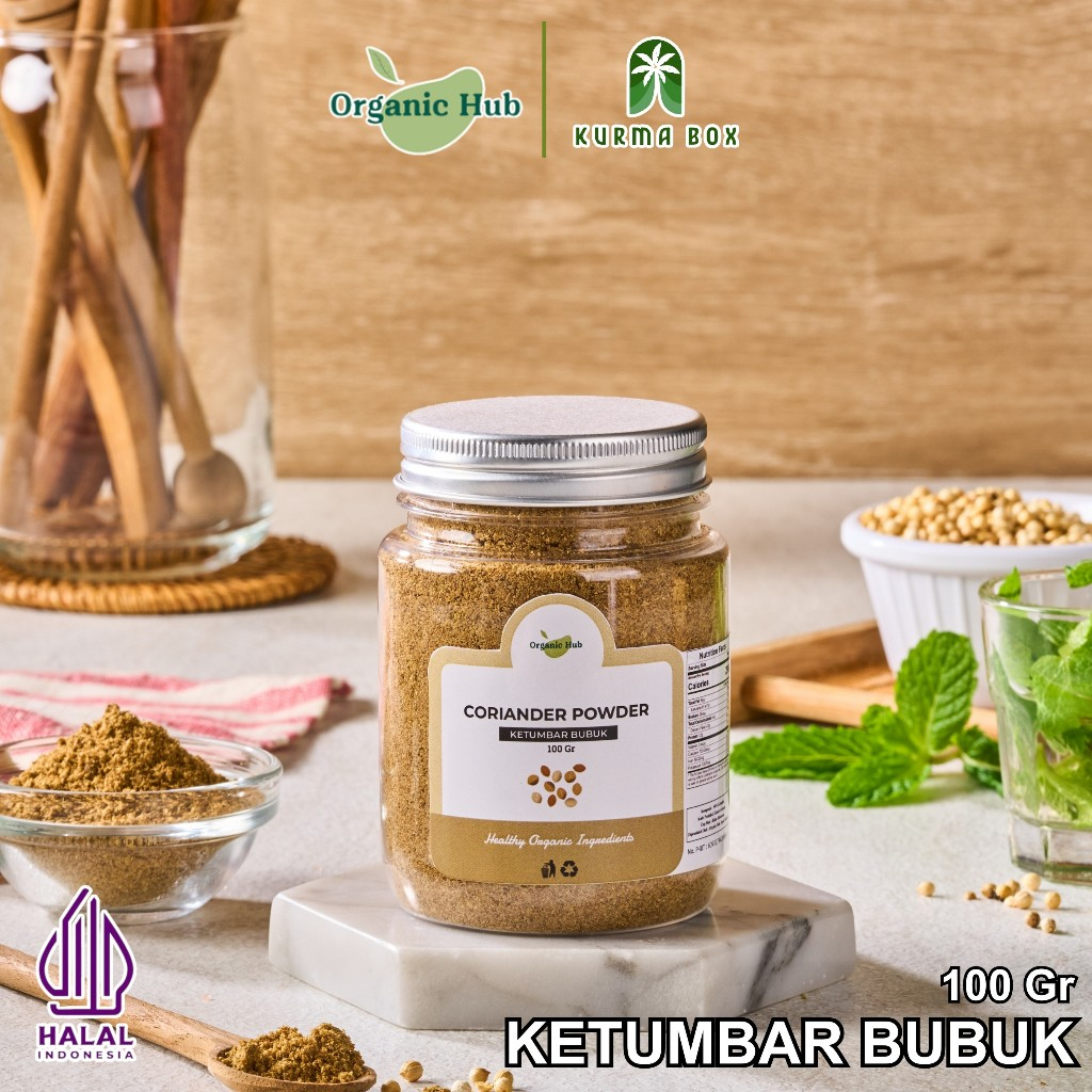 

Organic Hub Coriander Powder 100% Asli Rempah Bumbu Dapur Ketumbar Bubuk Premium Quality 100 gr