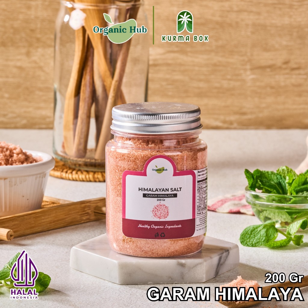 

Organic Hub Garam Himalaya Premium Organic Original 100% Natural Himsalt Organik Himalayan Pink Salt Pure Murni Sea Salt