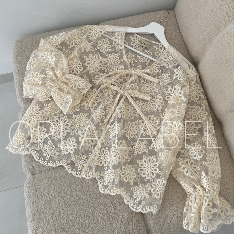 Bagus Banget READYSTOCK Yesya lace outer  baju kondangan  outfit piknik  baju lebaran