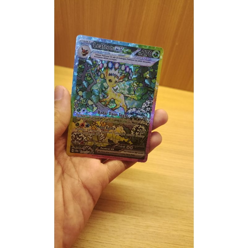 Pokémon TCG Indonesia Leafeon Ex SV8a SAR