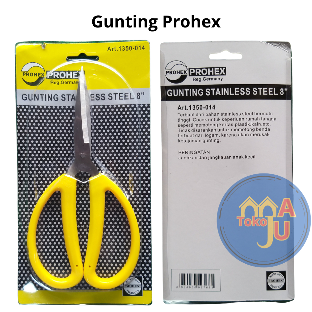 

[ECER/GROSIR] Gunting Kodok PROHEX ORIGINAL 8 Inch (8")/ Gunting Kain, Kertas
