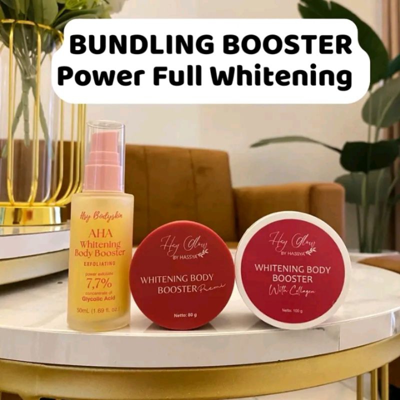 HASSYA BODYSKIN Bundling booster whitening ISI 3