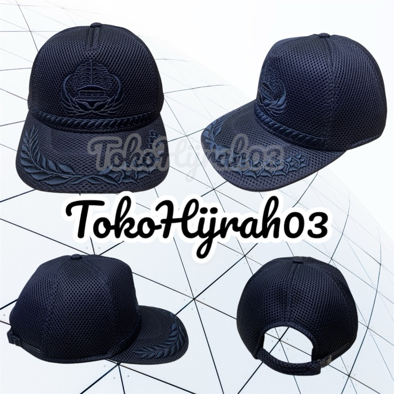 TOPI JARING PADI KAPAS KORPRI HITAM TOPI KORPRI HITAM TOPI PADI KAPAS KORPRI WARNA HITAM TOPI ASN HI