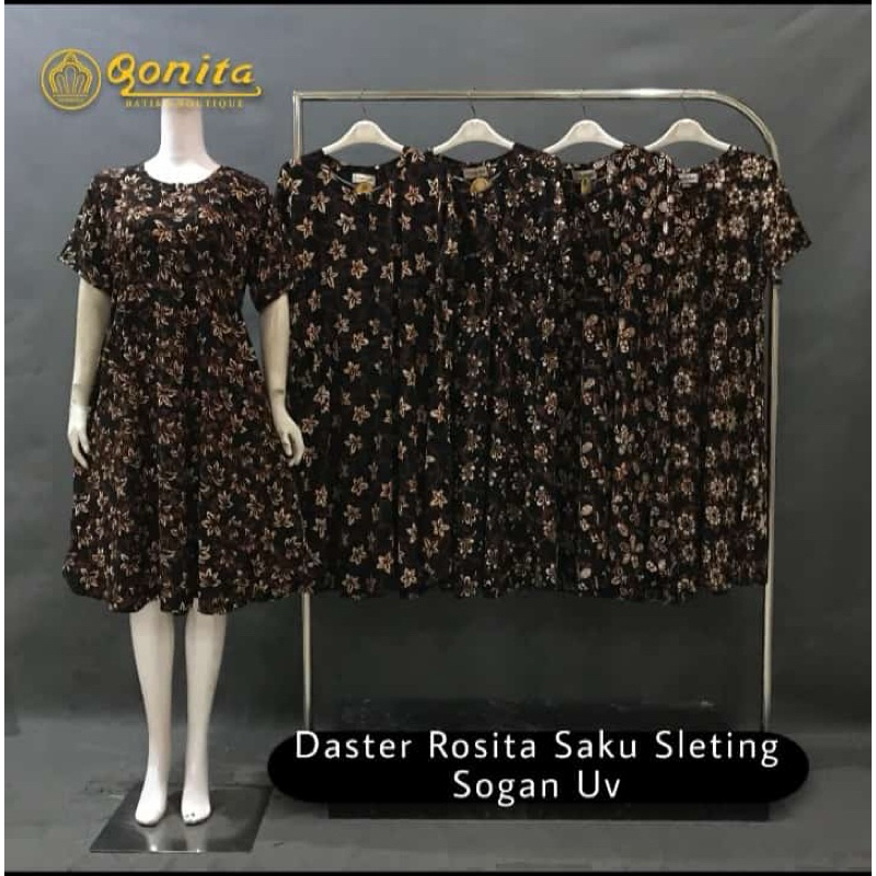 daster batik sogan Pekalongan qonita