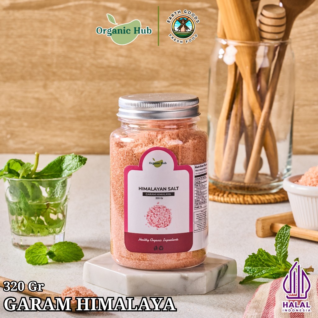 

Organic Hub Garam Himalaya 100% Original Premium Quality Himalayan Pink Salt Organik 320 gr