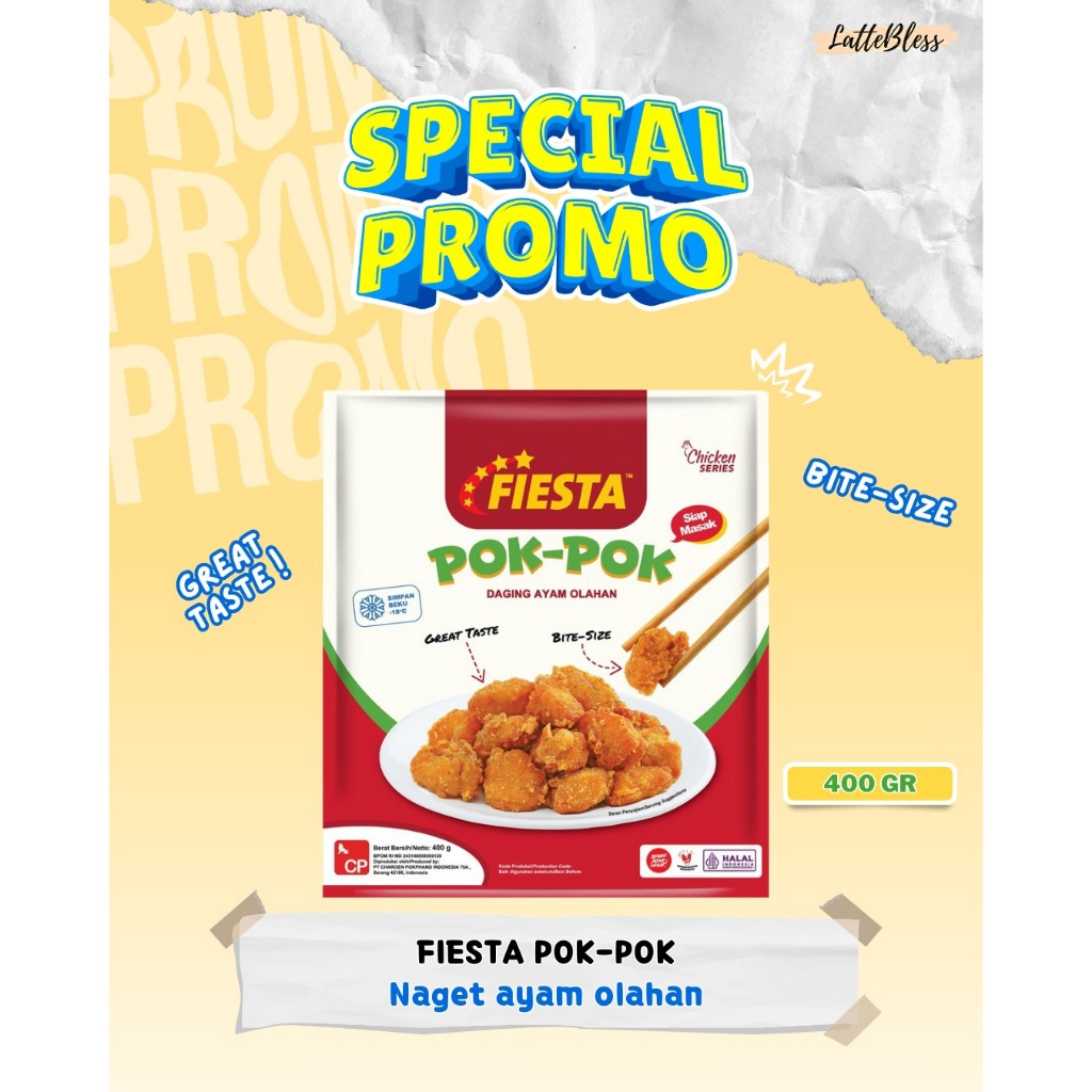 

FIESTA CHICKEN POK-POK 400GR HALAL DAGING AYAM OLAH SIAP GORENG