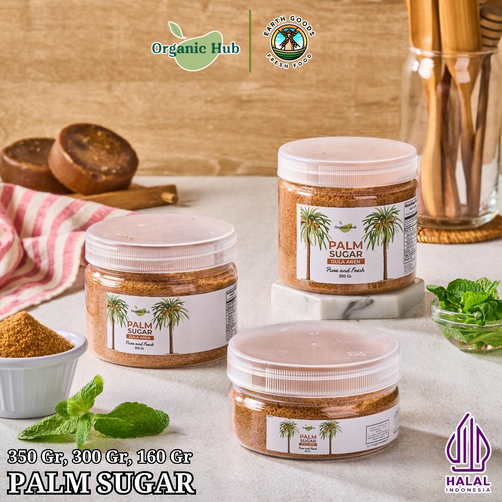 

Organic Hub Gula Aren Bubuk Palm Sugar Powder Gula Aren Bubuk Organik Premium Murni Palm Sugar 100% Asli Tanpa Campuran Gula Aren Semut Organic Powder Original Natural