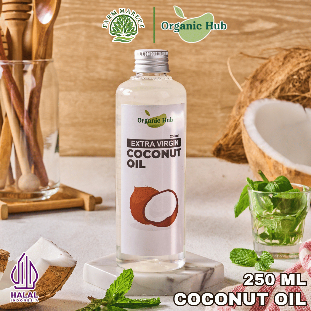 

Organic Hub Coconut Oil EVCO Minyak Kelapa Murni Extra Virgin Coconut Oil 100% Asli Murni 250 ml