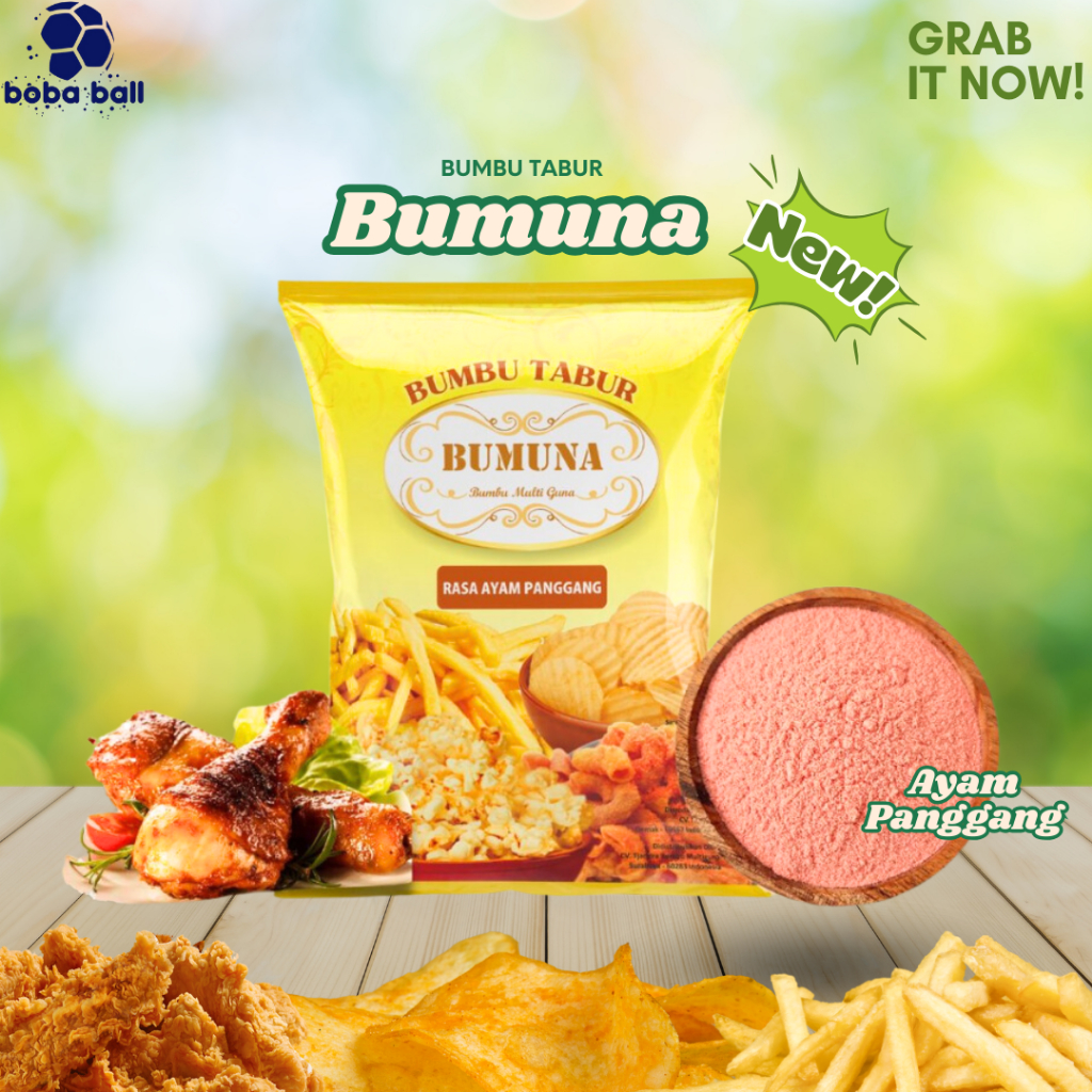 

Bumuna Bumbu Rasa Ayam Panggang | Bubuk Tabur Premium Kentang Keripik Makaroni 1 Kg