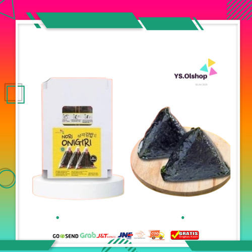 

JSF NORI ONIGIRI Sushi Nori 50 Lembar | Nori Wrapper Khusus Bungkus Nori Triangle