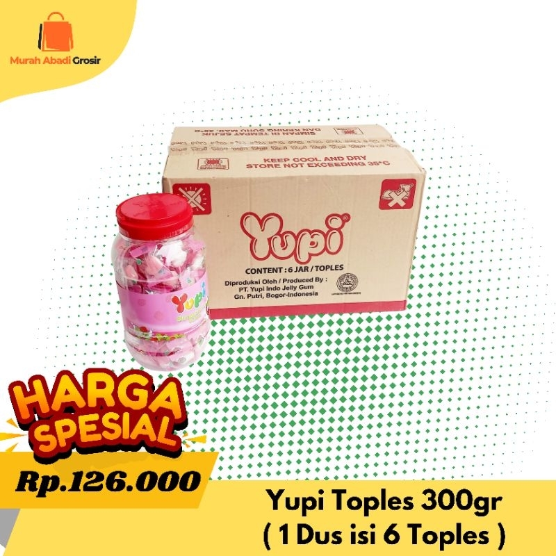 

PERMEN YUPI STRAWBERRY KISS JAR 300gr ( 6 TOPLES )