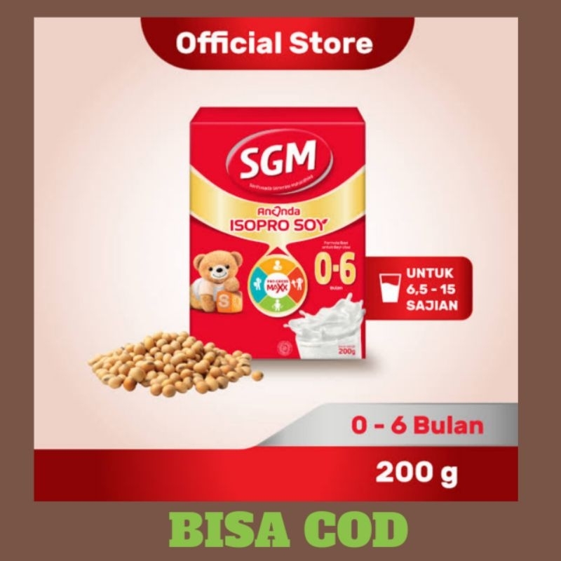 SGM ANANDA ISOPRO SOY 0-6 Bulan Susu Formula Bayi Alergi Susu Sapi 200 G