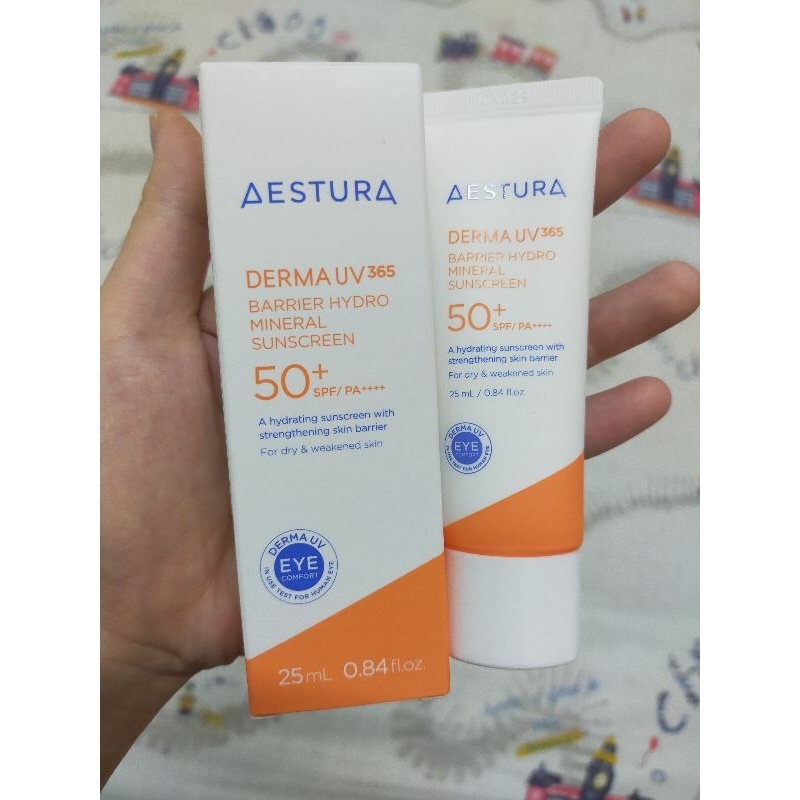 (NEW BUKAN PRELOVED) AESTURA Derma UV 365 Barrier Hydro Mineral Sunscreen SPF 50+ PA++++