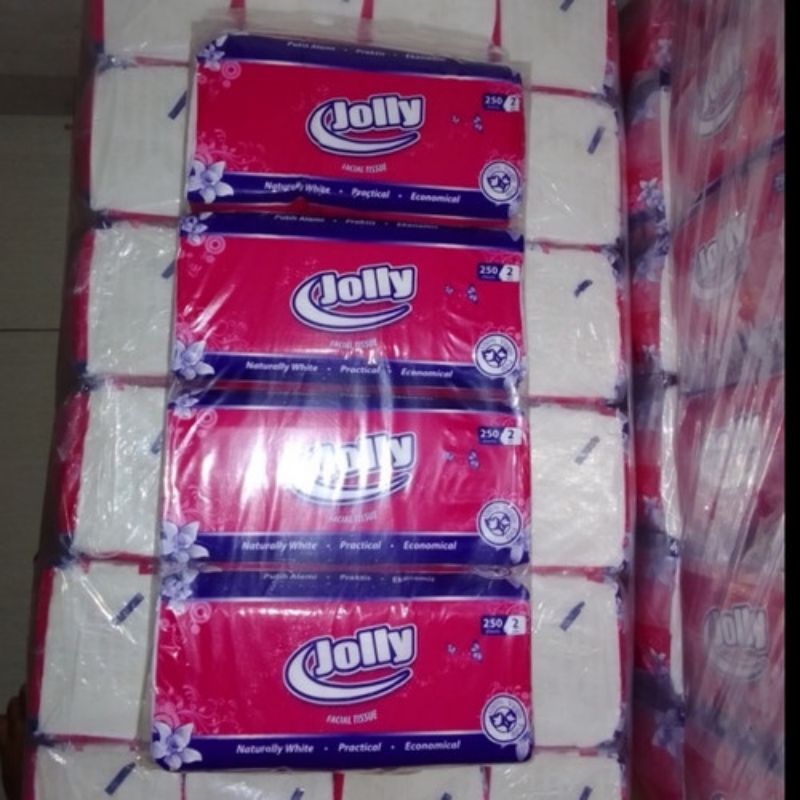 Tissue Jolly 250 sheet 1 dus isi 4 Pack