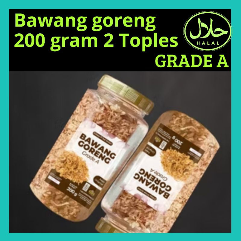 

Paket 2 TOPLES Bawang goreng 200 gram Grade A murah enak kriukkk