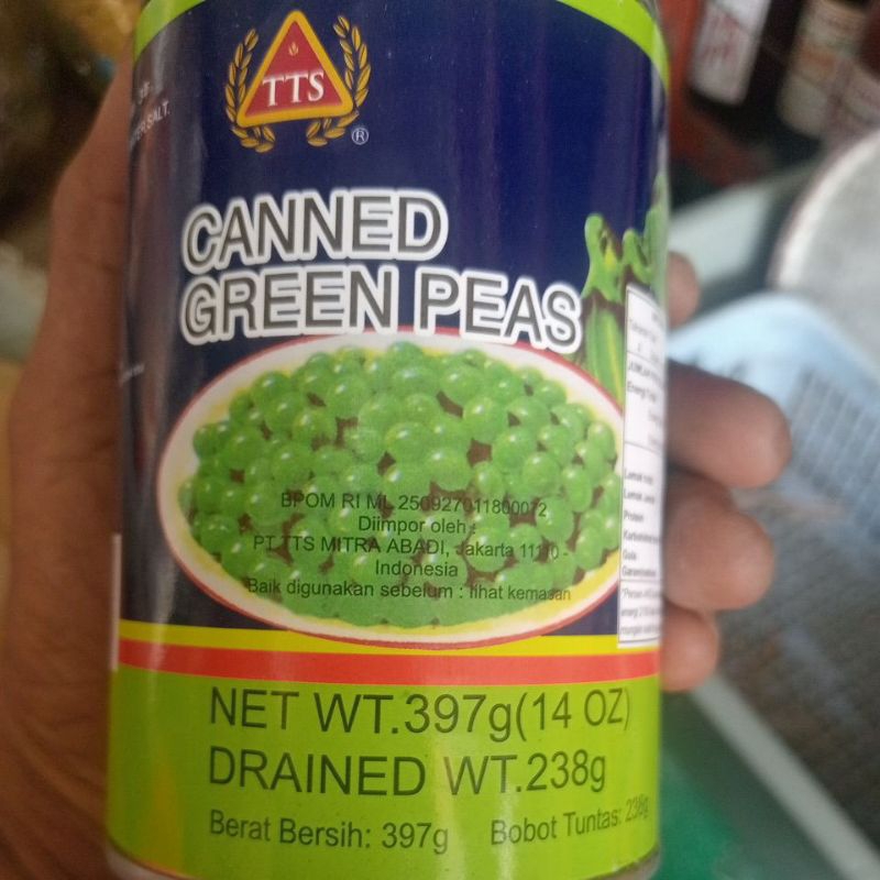 

kacang polong kaleng CANNED GREEN PEAS (TTS)