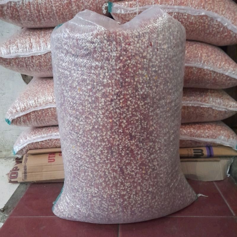 Jagung keristal cililin Super (A)  1sak/ Jagung merah Merah Super Makanan Burung Merpati 1sak berat 