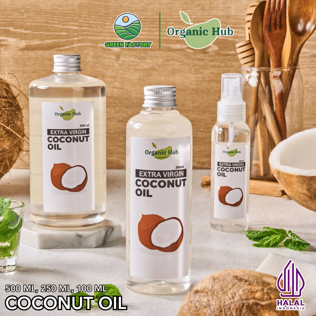 

Organic Hub EVCO Minyak Kelapa Murni Dapat Diminum 100 % Asli Murni Organik Premium Quality VCO