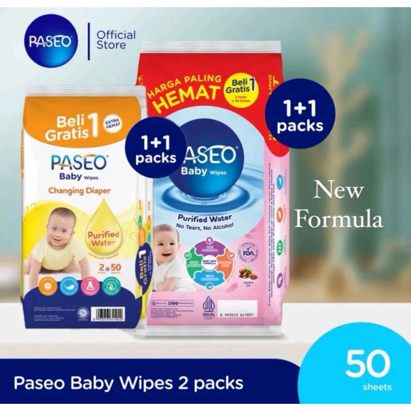 Tissue Basah Paseo Wipes Paseo tisu basah