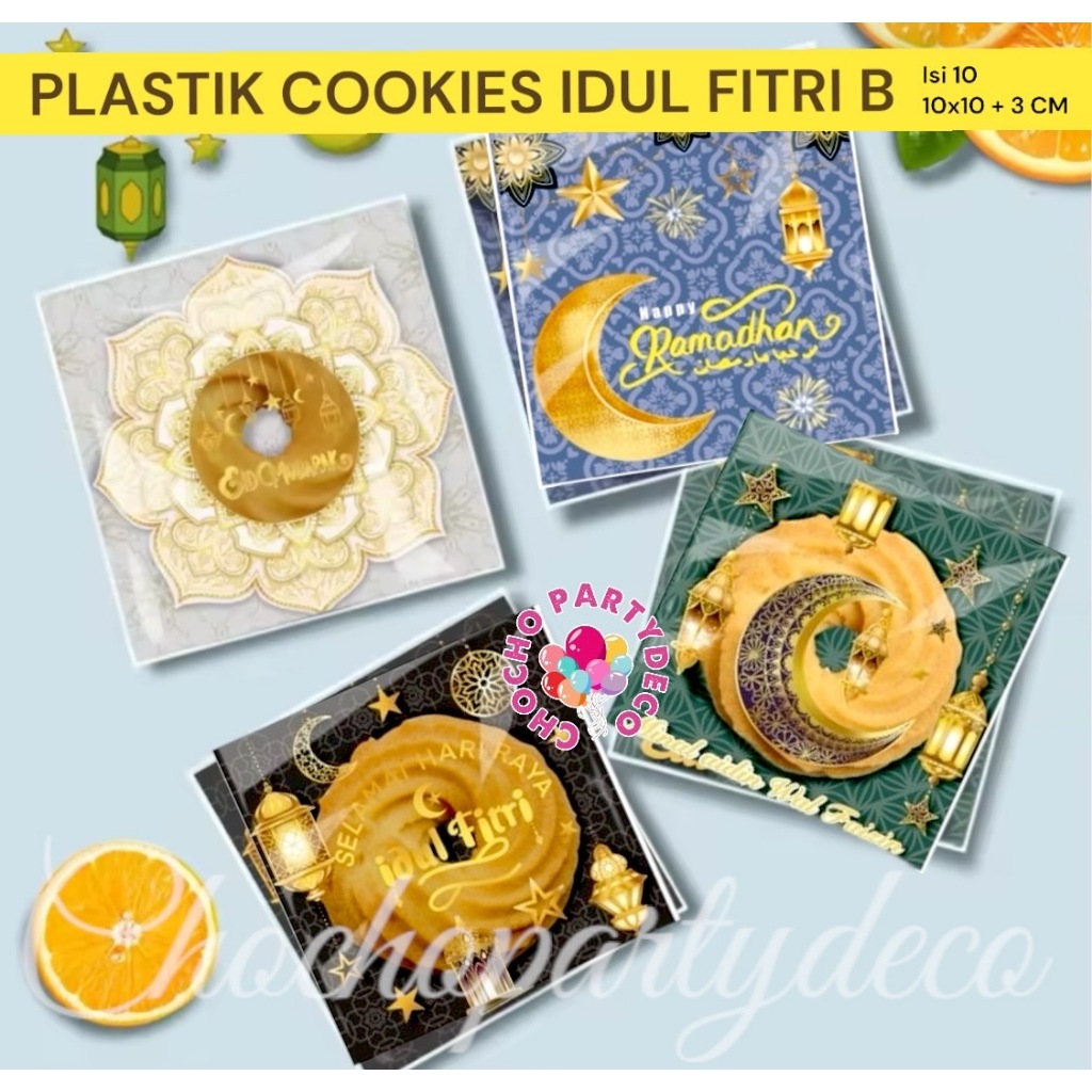 

Plastik COOKIES IDUL FITRI B Isi 10 / Plastik Permen Kue Lebaran
