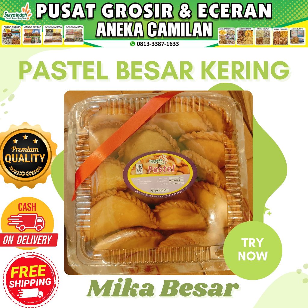 

Pastel kering jumbo packing Mika plastik Besar Surya Indah Jombang