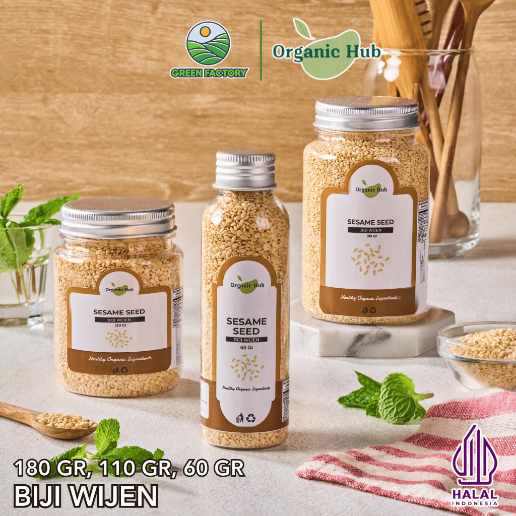 

Organic Hub Biji Wijen Sangrai Roasted Sesame seed Biji Wijen Putih Bumbu Masak Hiasan Makanan