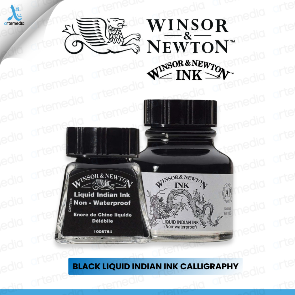 

Winsor & Newton Black Liquid Indian Ink Calligraphy