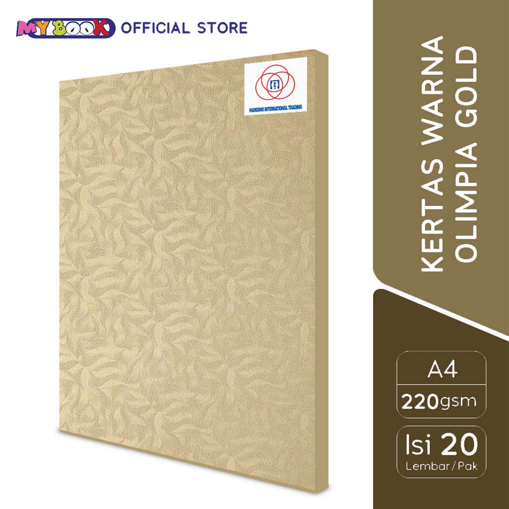 

Margono Kertas Warna A4 Olympia Gold 220 gsm - 20 Lembar