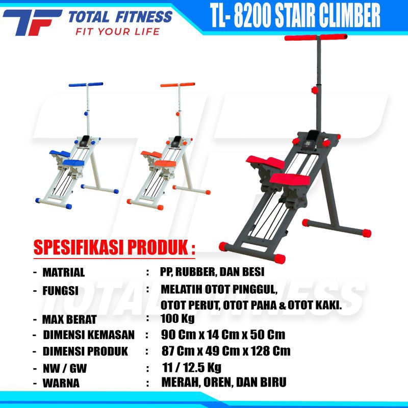 Alat olahraga stair climber Alat pengecil paha perut