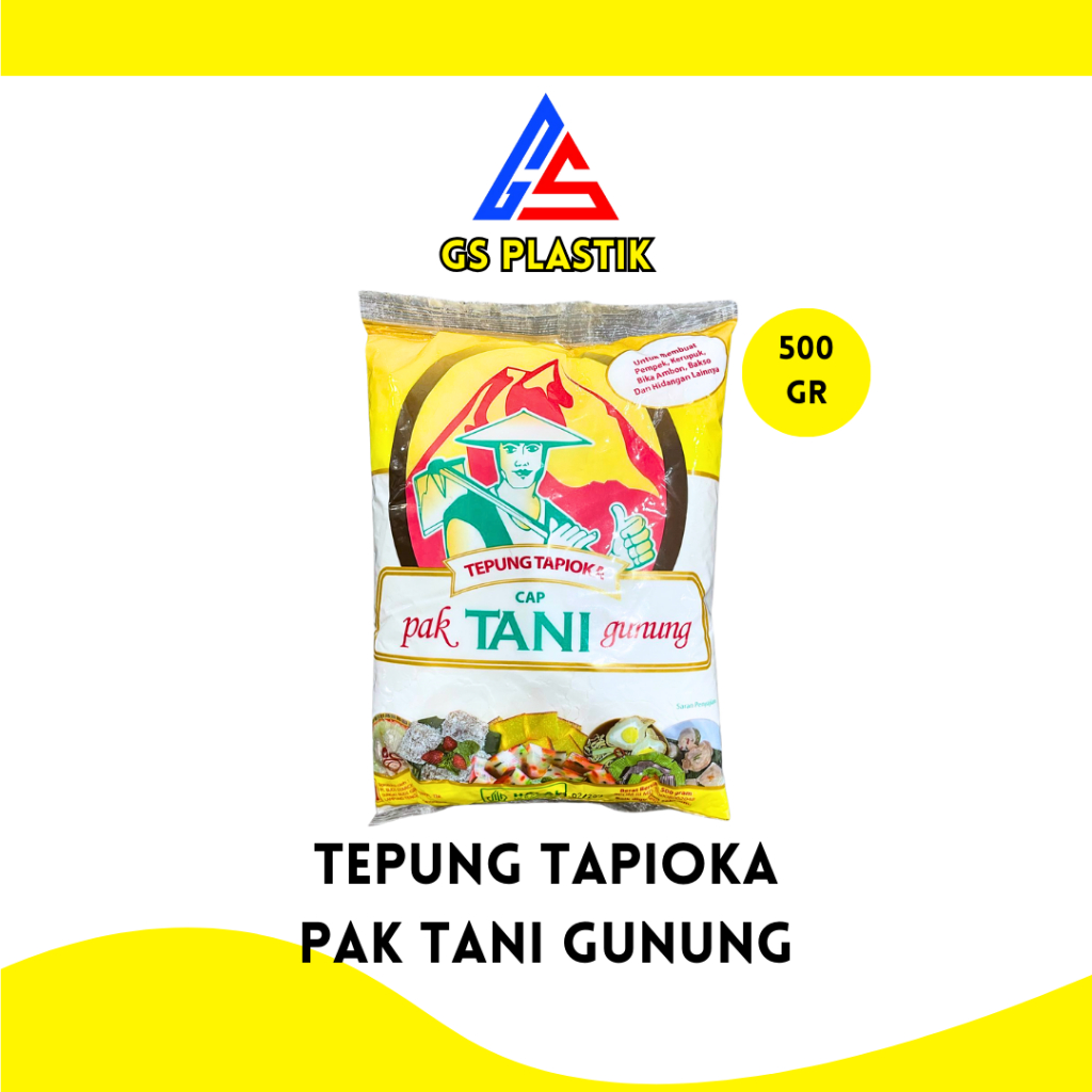 

Tepung Tapioka Cap Pak Tani Gunung 500 gr Tepung Kanji Tepung Ubi
