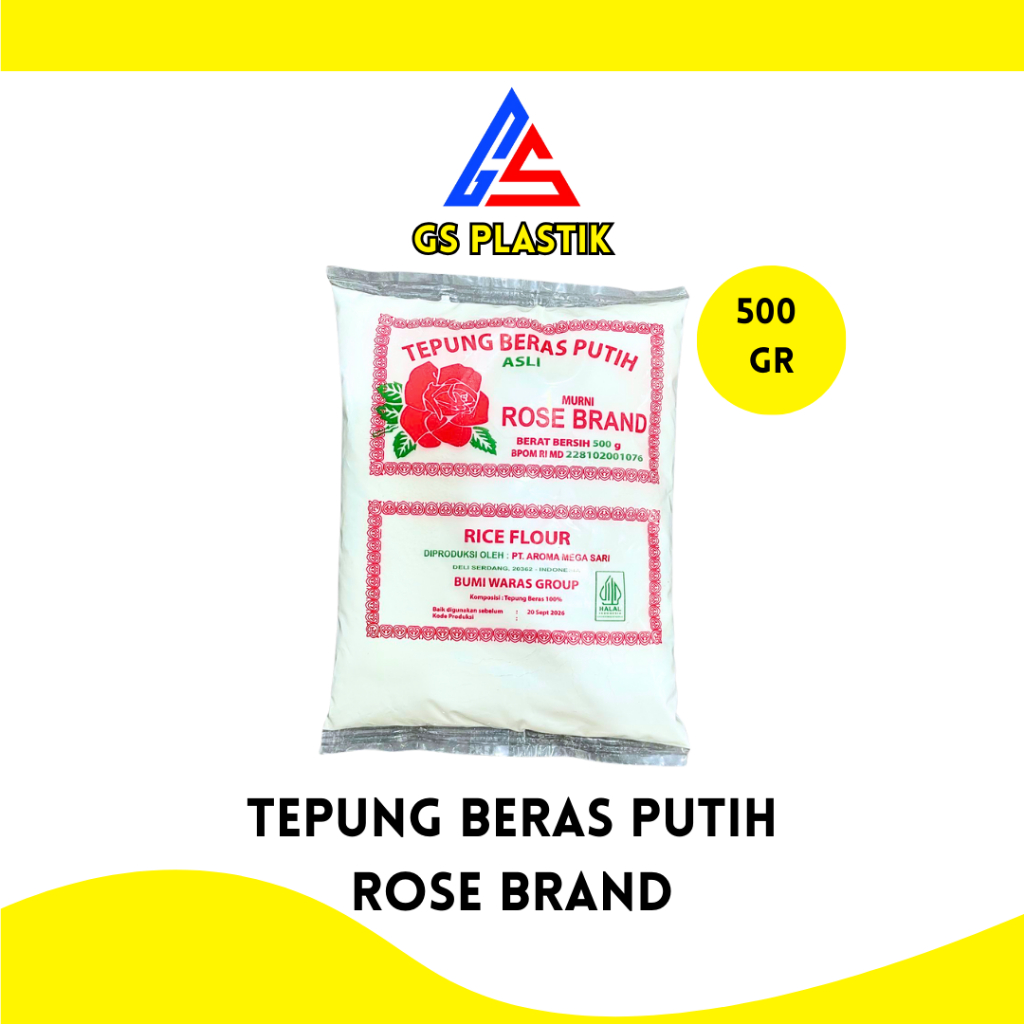 

Tepung Beras Putih Rose Brand 500 gr Tepung Beras Tepung Kue Basah