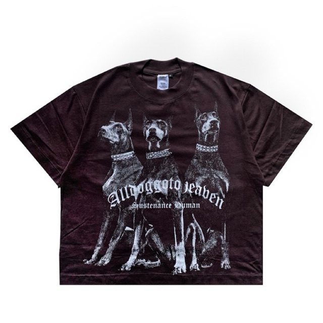 Crashco T-shirt Alldog Dark Brown Boxy Fit