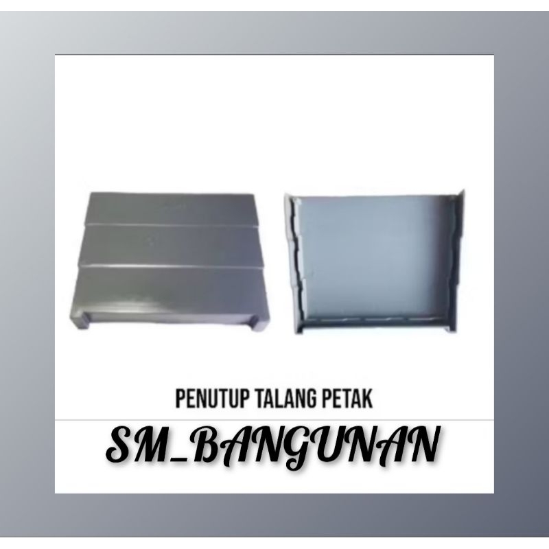 TUTUP TALANG KOTAK 4 IN ABU / Tutup Talang Air PVC