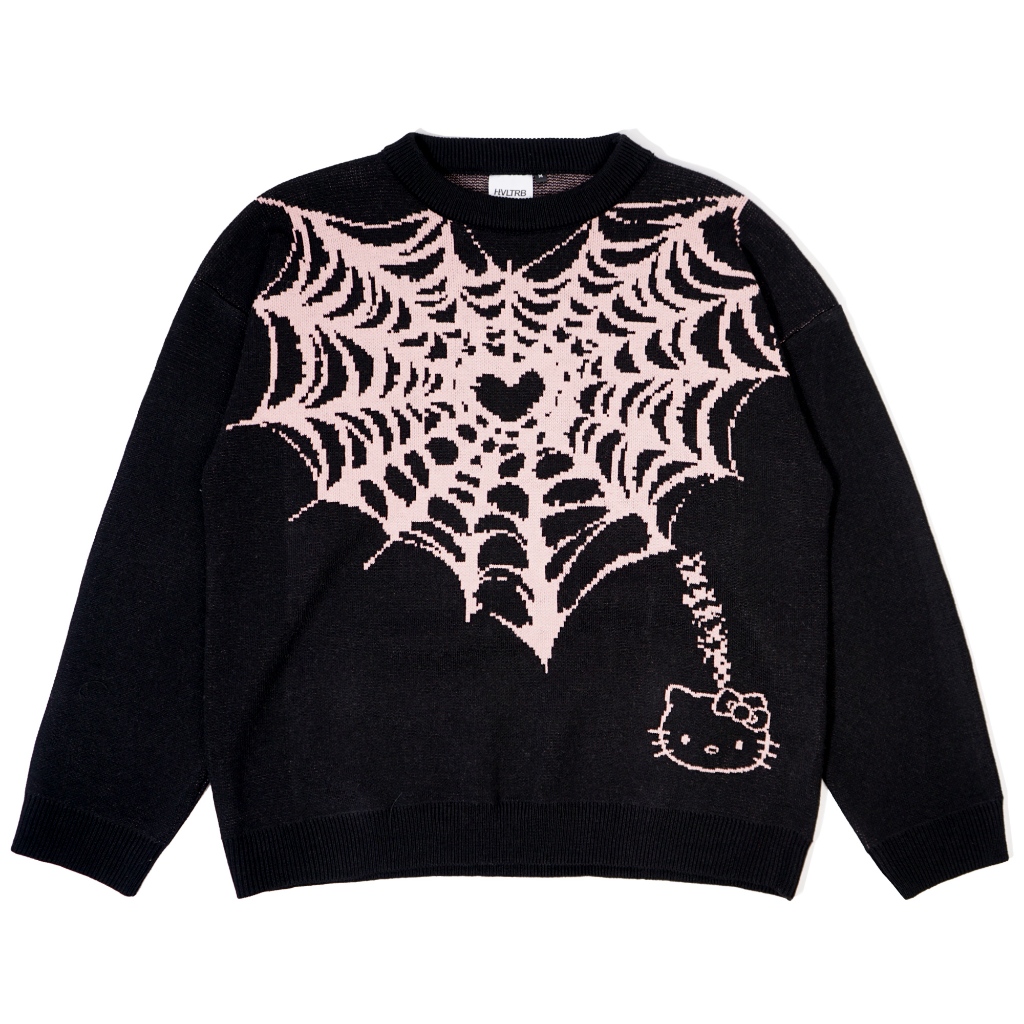 Sweater Rajut Knit Spider Black - HEUVELTRIBE X IVANIA NABILA