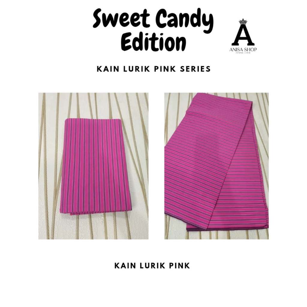 Anisa Shop - Kain Tenun Lurik Pink