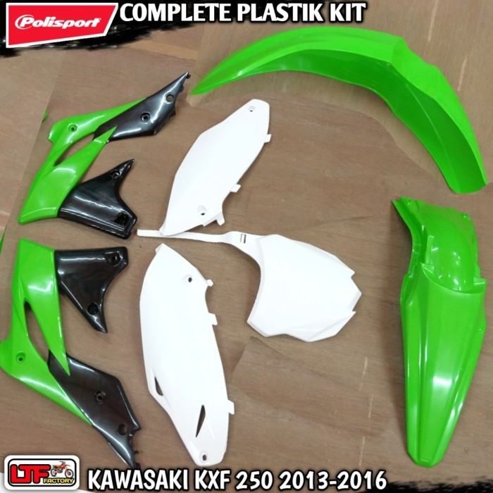 KAWASAKI KX - KXF 250 F 2013 2014 2015 2016 - POLISPORT COMPLETE PLASTIK KIT - COVER BODY FULL SET M