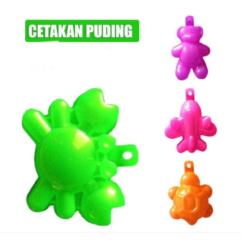 12pcs Cetakan Jelly Puding Agar Coklat Karakter Bentuk Kura Kura/ Pesawat