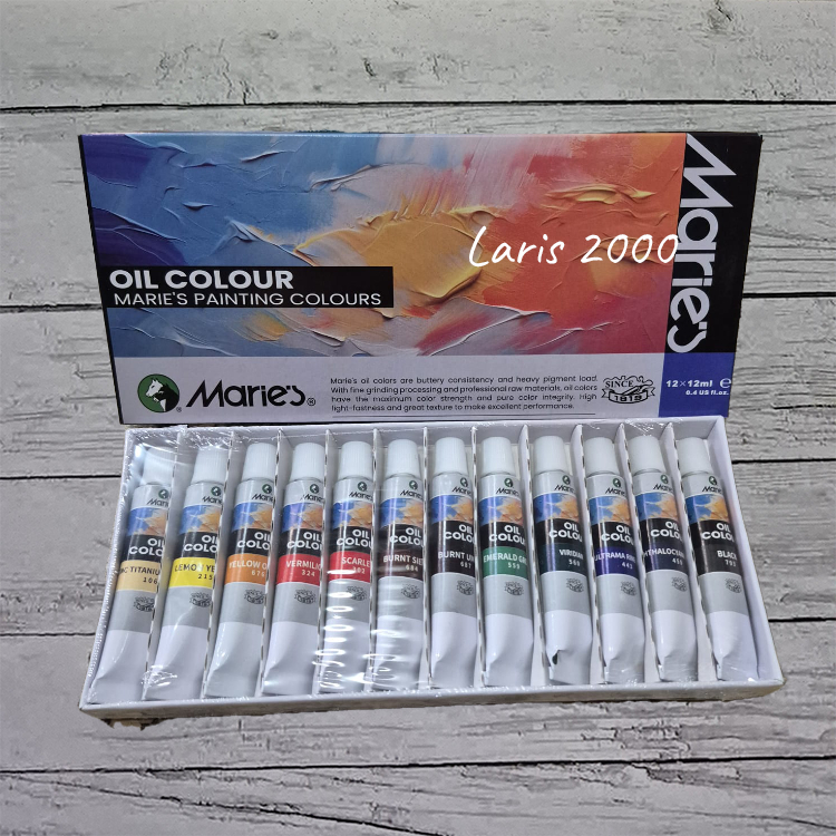 

Cat Minyak / Oil Color Maries 12 Warna