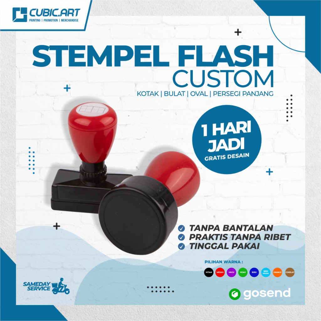 

Stempel Custom ( Bulat - Lonjong - Kotak )