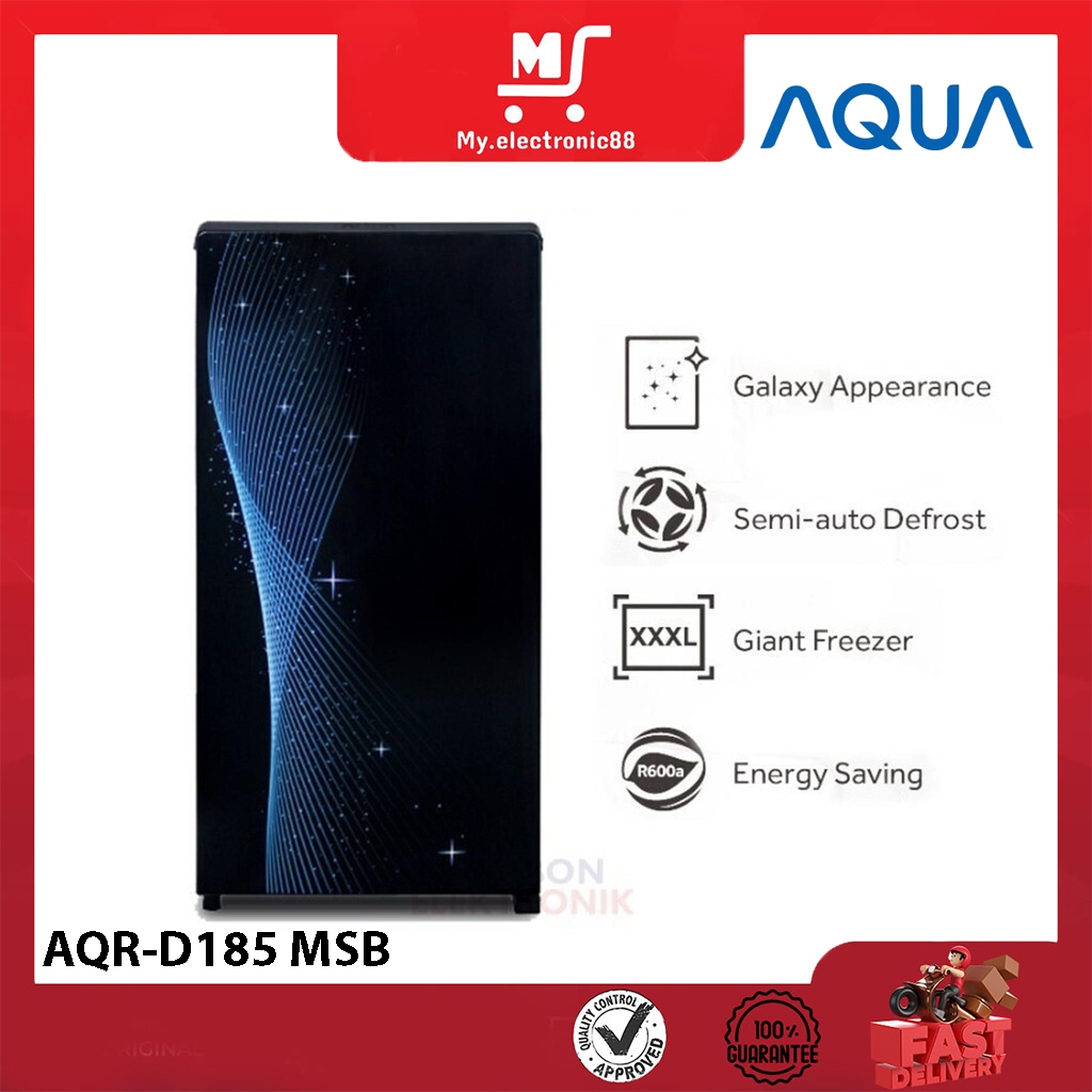 KULKAS AQUA 1 PINTU (AQR-D185 MSB)