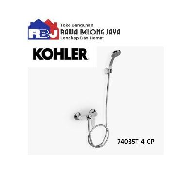 KOHLER Shower Set Taut Chrome / Kohler 74035T-4-CP Taut Kran Bathub Panas Dingin