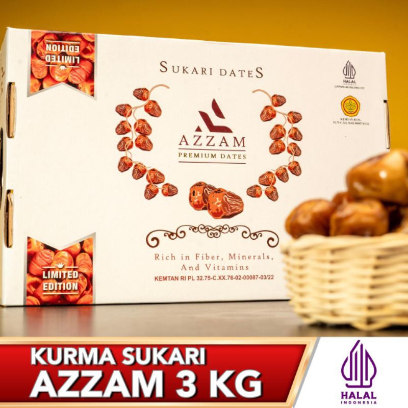 

Kurma Sukari Organik / Sukari mesir / Kurma Sukari 3kg AZZAM