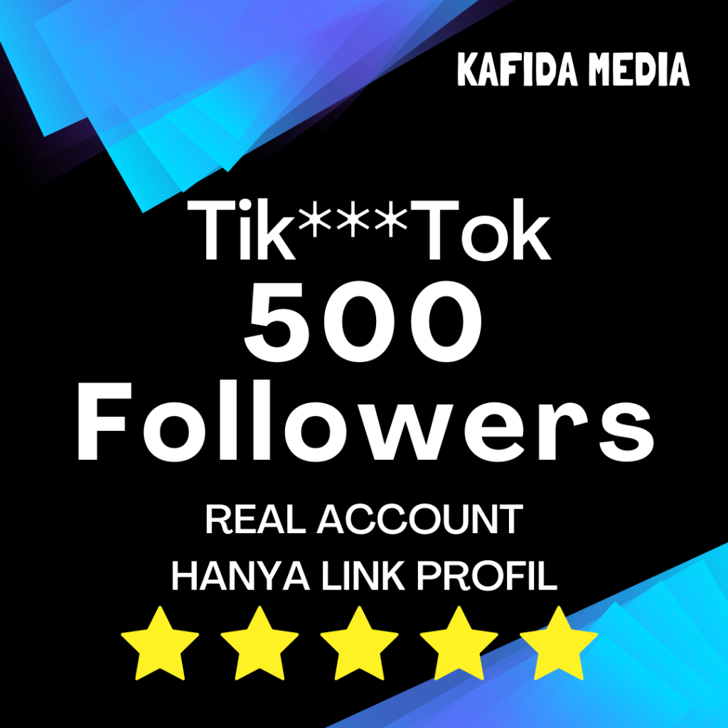 TIK-TOK 500 FOLLOWERS PERMANEN