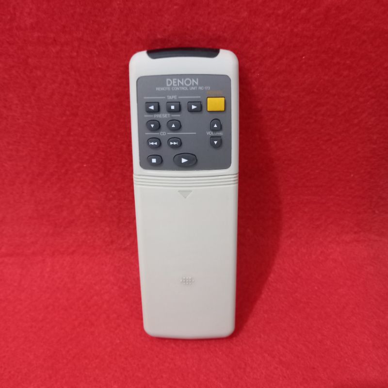 Remote CD Tape Compo DENON Original Asli . RC - 173 .