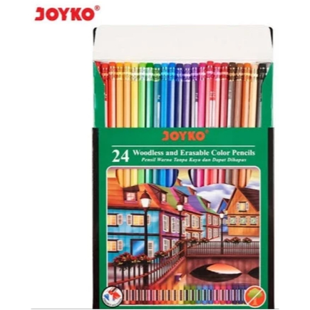 

Pensil Warna Joyko 24w CP-115 Erasable & Woodless // Pensil Warna Bisa Dihapus // Pensil Warna Joyko