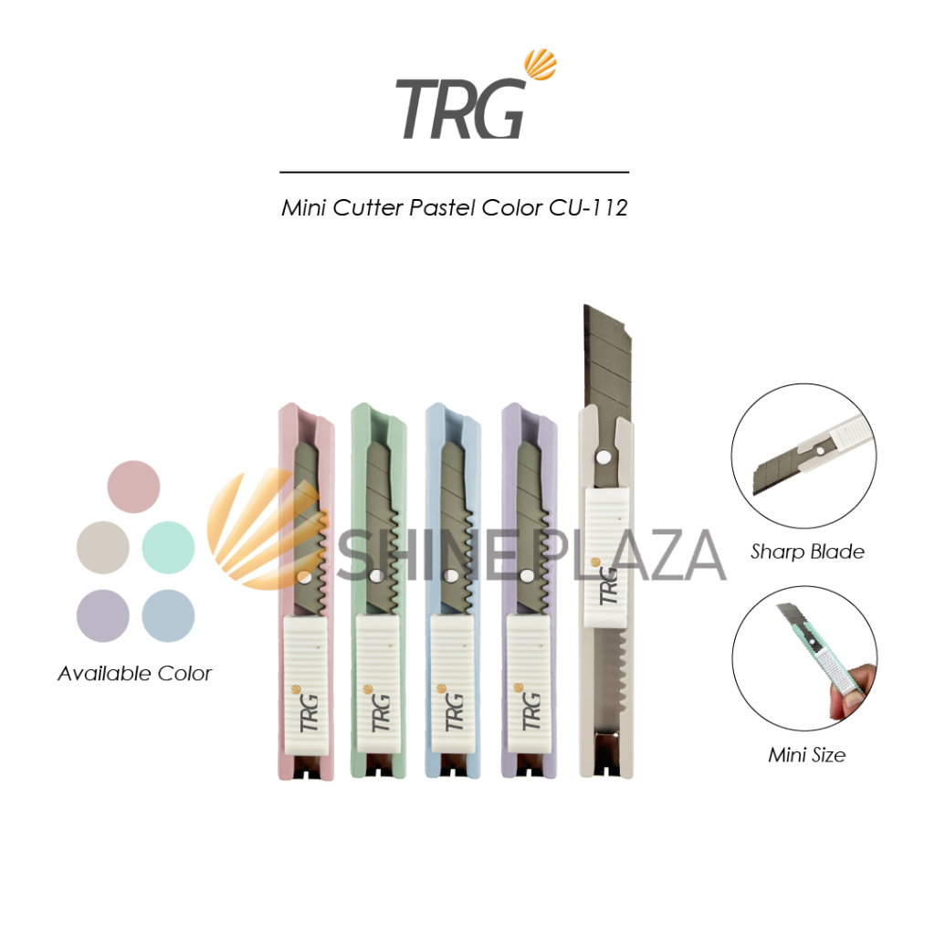 

TRG Mini Cutter Pastel Color CU-112 - Pemotong Kertas Cuter Kecil Besi Tajam TRG