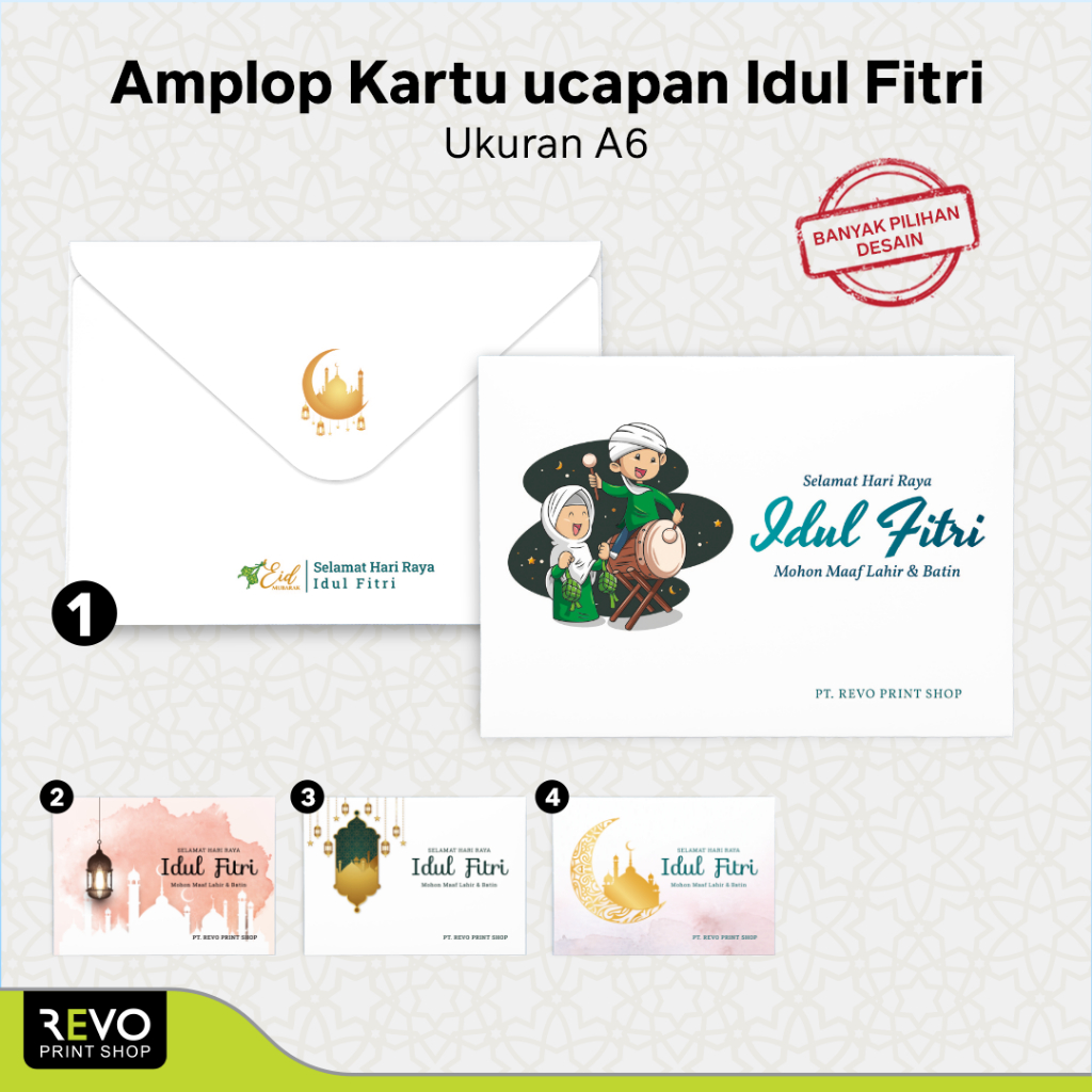 

Cetak Amplop / Amplop Lebaran / Amplop Idul Fitri / Amplop Kartu Lebaran / Amplop Kartu Idul Fitri MINIMAL ORDER KELIPATAN 2