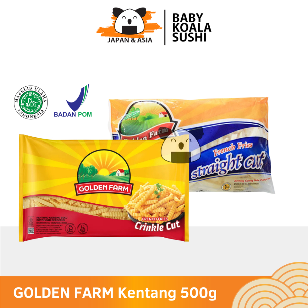 

GOLDEN FARM French Fries Kentang Goreng 500g Halal