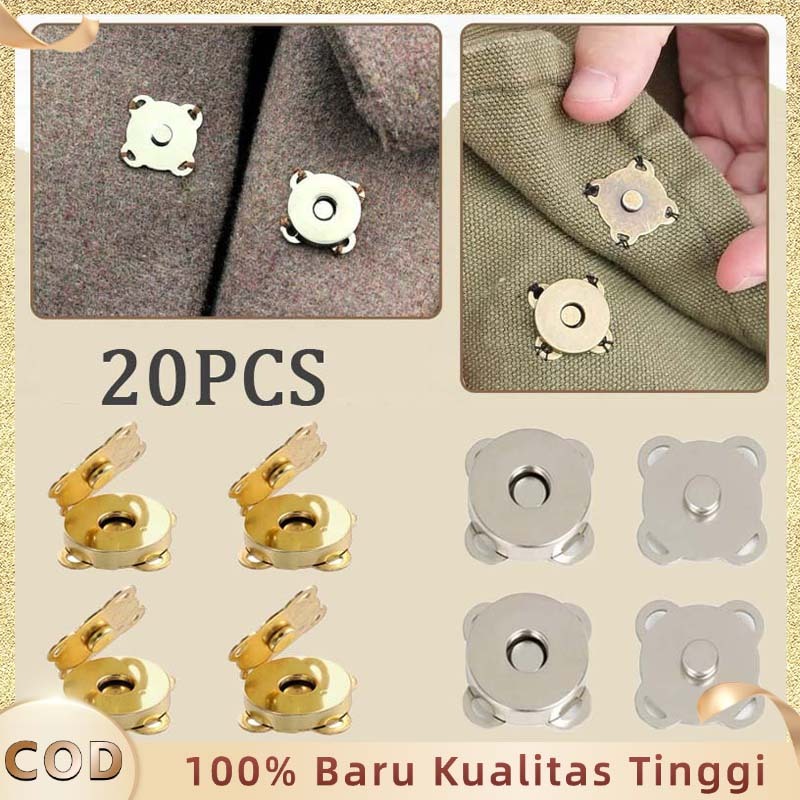 10 Pair Kancing Tas Magnet Magnet Tas Jahit Kancing Magnet Untuk Tas 14 Mm Accesories Tas Kancing Ma
